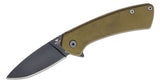 Buck 0040GRS Onset Pro Flipper Knife Black Cerakote S45VN OD Green G10/Stainless Handle USA