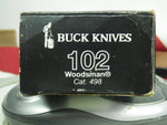 Buck 0102 102 Woodsman Hunting Knife 1995 Made in the USA Black Box UNUSED Lot#102-33