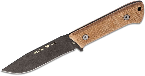 Buck 0104BRS 104 Compadre Camp Knife Outdoor Fixed Blade 4.5" Hunting Knife 5160 Micarta USA 104BRS