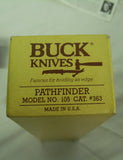 Buck 0105 105 Pathfinder Hunting Knife USA MADE 1988 NEW in Yellow Box