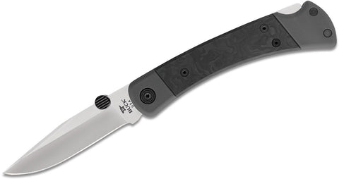 Buck 0110CFSLE1 110 Folding Hunter Legacy Collection Marble Carbon Fiber S45NV Knife USA 110CFSLE1