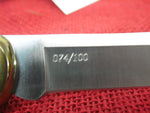 Buck 0110BKSSH 110 Folding Hunter Knife 2011 President's Tour CJ Hand Signed #74 of ONLY 100 Made Lot#110-10