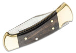 Buck 0112BRS3 50th Anniversary 112 Ranger Knife 420HC Ebony Wood Handles Brass Bolsters USA