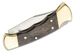 Buck 0112BRS3FG 112 Ranger Finger Grooved 50th Anniversary Knife Ebony Wood 420HC USA
