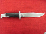 Buck 0119 119 Special Fixed Blade Hunting Knife Pre Date Code 1972-1985 Foldover Sheath USA Lot#119-26