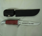 Buck 0119RDSSH3 119 Special President's Tour 2021 Knife Red Micarta #33/115 USA MADE