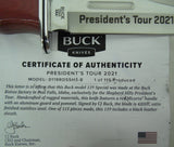 Buck 0119RDSSH3 119 Special President's Tour 2021 Knife Red Micarta #33/115 USA MADE