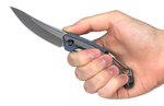 Kershaw 1225 Reverb XL Carabiner Knife Manual Open Frame Lock  G10/Carbon Fiber