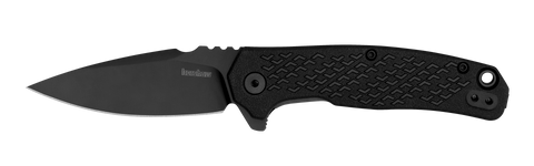 Kershaw 1407 Conduit Assisted Opening Flipper Knife Black Spear Point GRN Handle