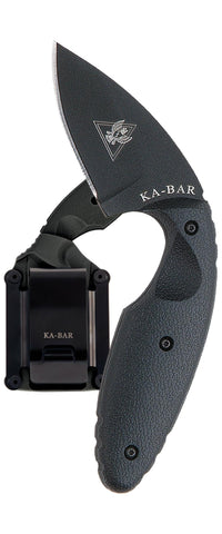 Ka-Bar Knife 1480 Original TDI AUS 8A Blade Law Enforcement Backup Plain Edge Hard Sheath