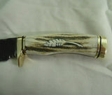 Buck 0191WAGBT 191 Zipper Hunting Knife Stag Handle Chip Flint Guthook Blade USA Made 2011 Serial # 45/250