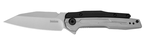 Kershaw 2049 Lithium Assisted Opening Flipper Knife Bead Blasted Reverse Tanto Stainless/GFN Handle