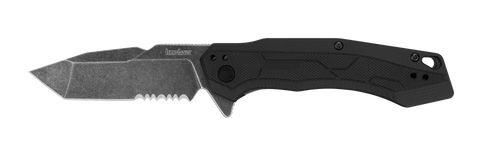 Kershaw 2062ST Analyst Assisted Opening Flipper Knife Blackwash Tanto GFN Handle Liner Lock