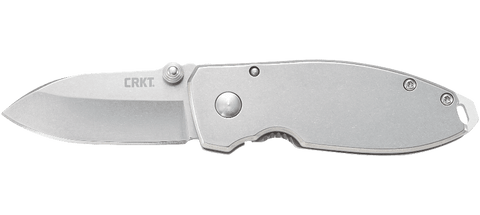 Columbia River CRKT 2490 Squid Silver Frame Lock Knife Lucas Burnley Pocket Clip EDC