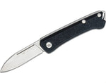 Buck 0250BKS Saunter Slipjoint Pocket Knife Black Micarta Drop Point 154CM USA