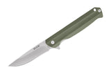 Buck 0251GRS 251 Langford Ball Bearing Knife Flipper Green G10 251GRS