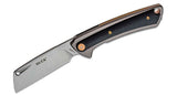 Buck 0263GYS 263 HiLine Flipper Knife Cleaver Style Anodized Aluminum Handles w/ G10 Onlay