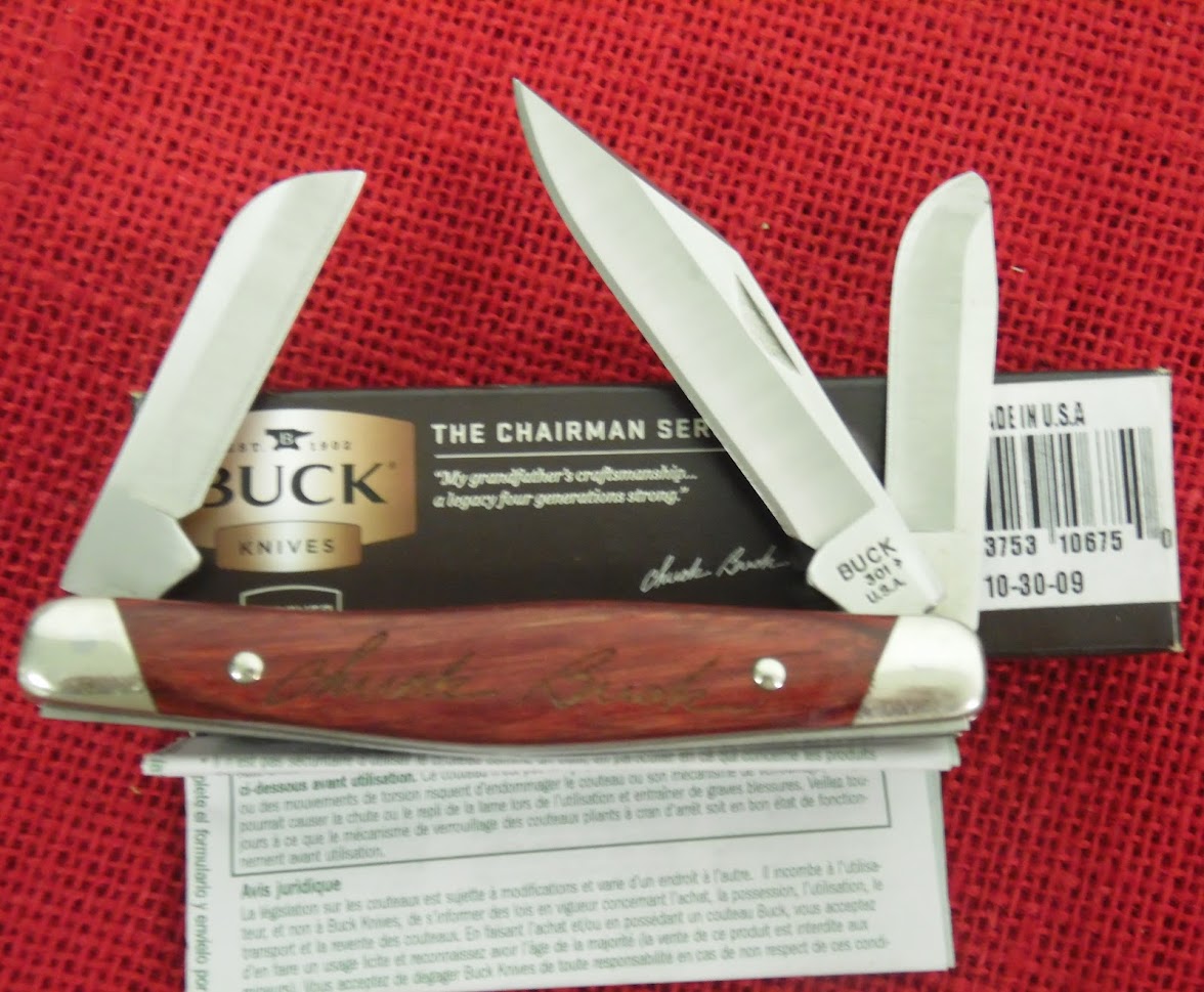 Buck 0301CWS 301 Stockman Chairman Series Knife Chuck
