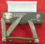 Buck 0301CWS 301 Stockman Chairman Series Knife Chuck Signature USA 2009 Cherrywood Dymondwood
