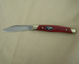 Buck 0302CWS 302 Solitaire Chairman Series Knife Chuck Signature Handle USA 2014 Cherry Dymondwood Lot#302-4