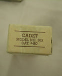 Buck 0303 303 Cadet Pocket Knife Camillus Made 1974-1985 Pre Date Code USA Long Nail Pull  Double Scale Liner Lot#303-12