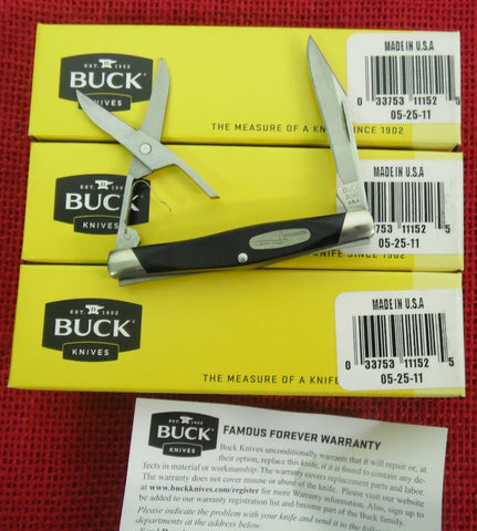 Buck 0306BKM 306BKM 306 (305) Lancer Scissors Pocket Knife USA Made 2011 New in Box Like Duet RARE Lot#306-2