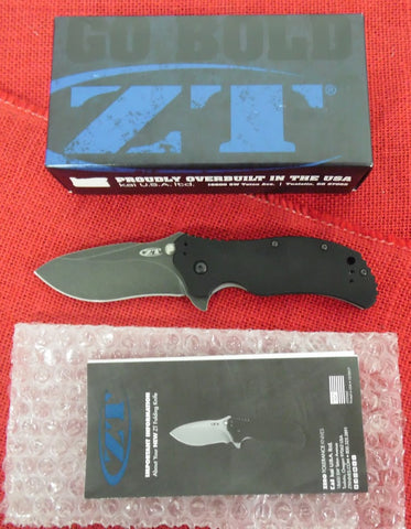 Zero Tolerance Knife by Kershaw ZT 0350BW 350 Blackwash S30V Assisted Opening Liner Lock USA Discontinued
