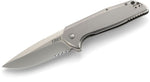 Columbia River CRKT 3710 Liong Mah G.S.D.  Get SH** Done Flipper Knife Drop Point Combo Edge Stainless Handle