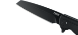 Columbia River CRKT 3802K 3802 LCK + Modified Tanto Blackout Assisted Knife Flipper Matthew Lerch Design
