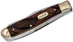 Buck 0382BRS 382 Trapper Pocket Knife Woodgrain Midsized 3 1/2" Closed 382BRS
