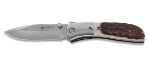 Columbia River CRKT M4-02S Outburst Assisted Opening Knife Liner Lock Stag Handle Kit Carson
