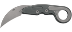Columbia River CRKT 4045 Compact Provoke Kinematic Folding Karambit Knife D2 Stonewashed Aluminum Handle