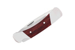 Buck 0500RWS 500 Duke Folding Sheath Pocket Knife DymaLux Red Wood 420HC Lockback 500RWS