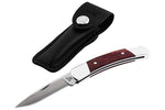 Buck 0501RWS 501 Squire Folding Sheath Pocket Knife DymaLux Red Wood USA Lockback 501RWS