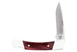 Buck 0501RWS 501 Squire Folding Sheath Pocket Knife DymaLux Red Wood USA Lockback 501RWS