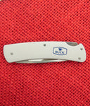 Buck 0524GYS 524 Alumni Thin Lightweight Gray Aluminum Lockback Knife USA Discontinued