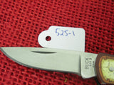 Buck 0525 525 525S1B Gent Memory Artist Series Knife Stag Deer Head Aluminum USA 2000 lot#525-1