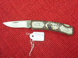 Buck 0525 525 525S12 Gent Memory Artist Series Knife Bugling Elk Aluminum USA 2003 lot#525-5