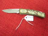 Buck 0525 525 525S6B Gent Memory Artist Series Knife Wolf Aluminum USA 2001 lot#525-4
