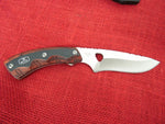 Buck 0537RWS 537 Open Season Skinner Fixed Blade Hunting Knife Dymondwood Rosewood S30V USA 2022 Discontinued Lot#BU-225