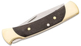 Buck 0055BRS The 55 Ebony Lockback Pocket Knife 420HC USA 55BRS