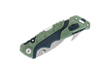 Buck 0660GRG 660 Folding Pursuit Large Lockback Knife Guthook Green GFN/Rubber Polyester Sheath 420HC USA 660GRG
