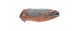 Kershaw 7006CU Natrix XS KVT Ball Bearing Flipper Knife D2 Copper Sub Frame Lock