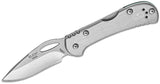 Buck 0726GYS 726 Mini SpitFire Pocket Knife Gray Aluminum 420HC Mid-Lock 726GYS
