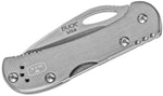 Buck 0726GYS 726 Mini SpitFire Pocket Knife Gray Aluminum 420HC Mid-Lock 726GYS