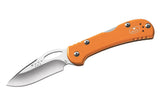 Buck 0726ORS 726 Mini SpitFire Pocket Knife Orange Aluminum 420HC USA Pocket Clip 726ORS