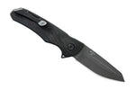 Buck 0843BKS 843 Sprint Ops Ball Bearing Flipper Canvas Micarta Black Reverse Tanto S30V USA