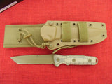 Buck 0893BRS1 893 Ground Combat Tanto Tactical Knife Fixed Blade Knife GCK Micarta 5160 USA Made 2020 Lot#BU-289