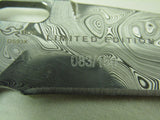Buck 0898CFSLE 898 Impact Automatic Knife 2019 Limited Edition Damasteel Damascus Marbled Carbon Fiber/Ironwood USA MADE