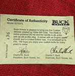 Buck 0925 925-SP1 Custom Skinner Knife WBC Wilde Bill Cody Elk Stag BG-42 USA Made 2005 UNUSED